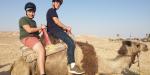 Jewish Teens riding Camels in Israel.